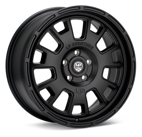LP Aventure wheels - LP7- 17x8 ET45 5x114.3 - Matte Black - Roam Overland Outfitters