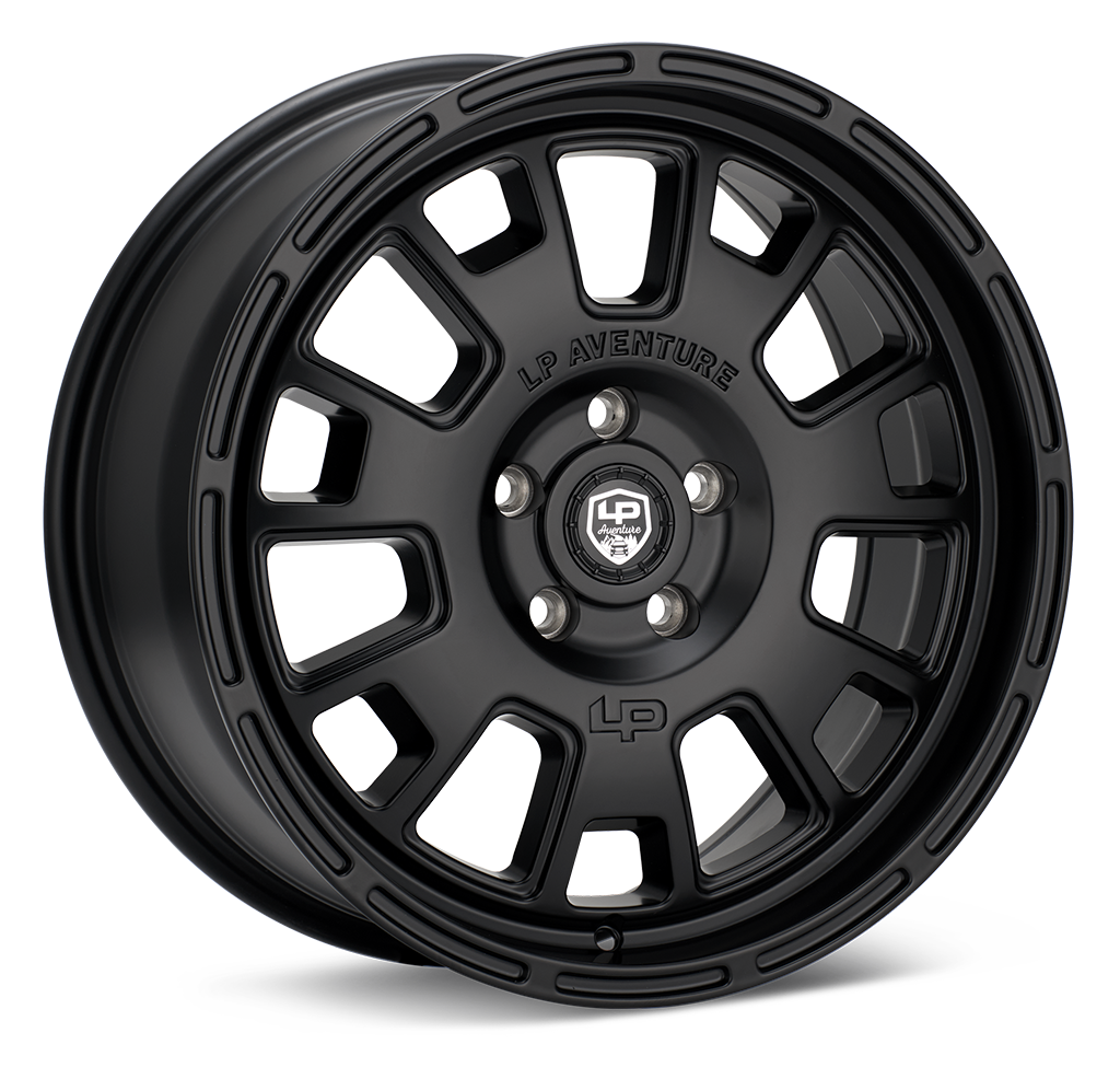 LP Aventure wheels - LP7- 18x8 ET20 5x114.3 - Matte Black - Roam Overland Outfitters