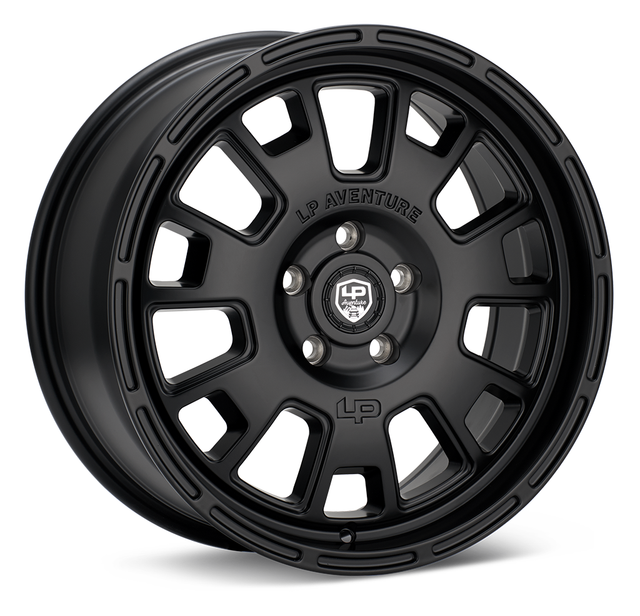 LP Aventure wheels - LP7- 17x8 ET45 5x100 - Matte Black - Roam Overland Outfitters