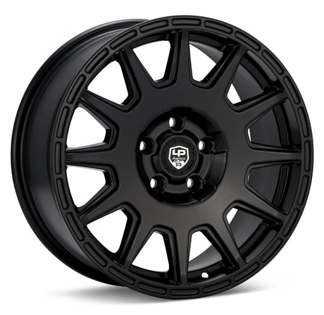 LP Aventure wheels - LP1 - 17x7.5 ET35 5x114.3 - Matte Black - 56.1 mm center bore - Roam Overland Outfitters