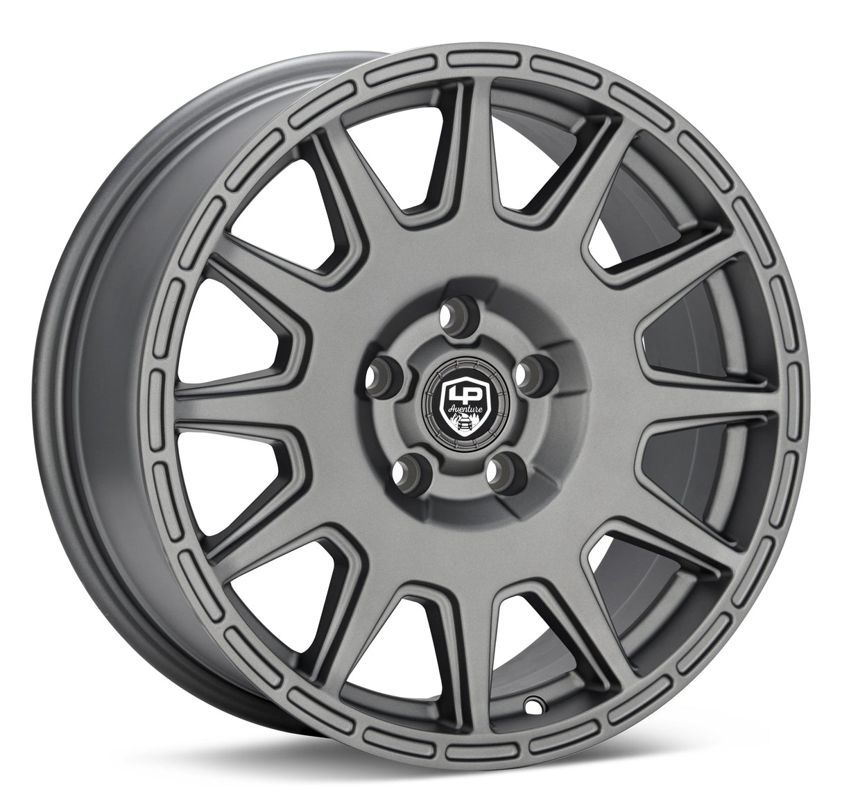 LP Aventure wheels - LP1 - 17x7.5 ET35 5x114.3 - Matte Grey - Roam Overland Outfitters