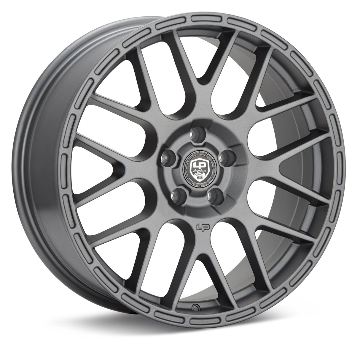 LP Aventure wheels - LP6 - 18x8 ET20 5x114.3 - Light Grey - Roam Overland Outfitters