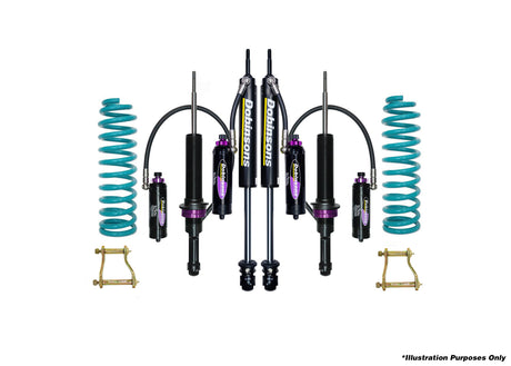 Dobinsons 1.5-3" MRR 3-Way Adjustable Suspension Kit for Ford Ranger 3.2L 4x4 PX / T6 MK1&2 08/2011 to Mid 06/2018 with Extended Rear Shackles - DSSKITMRA321ERS - DSSKITMRA321ERS - Roam Overland Outfitters