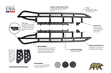 2003-2009 TOYOTA 4RUNNER STEP EDITION BOLT ON ROCK SLIDERS - Roam Overland Outfitters