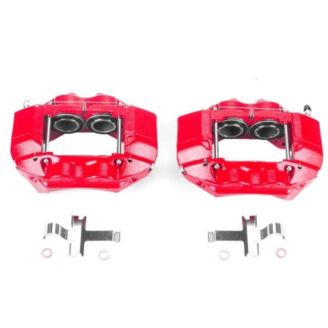 Power Stop 96-02 Toyota 4Runner Front Red Calipers w/o Brackets - Pair - Roam Overland Outfitters