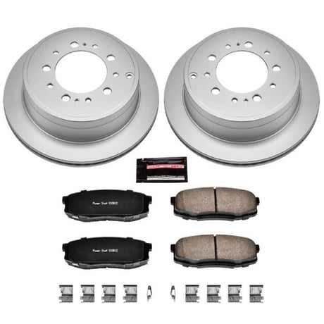 Power Stop 08-11 Lexus LX570 Rear Z17 Evolution Geomet Coated Brake Kit - Roam Overland Outfitters