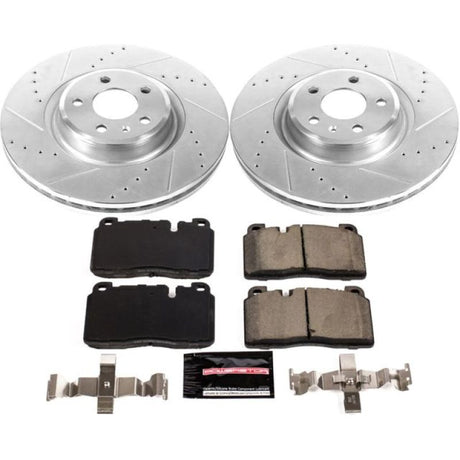 Power Stop 15-16 Porsche Macan Front Z23 Evolution Sport Brake Kit - Roam Overland Outfitters