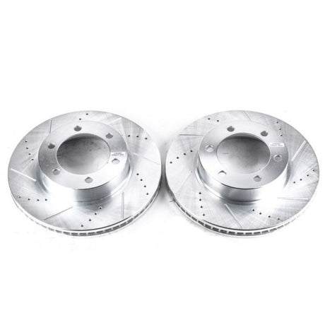 Power Stop 01-07 Toyota Sequoia Front Evolution Drilled & Slotted Rotors - Pair - Roam Overland Outfitters