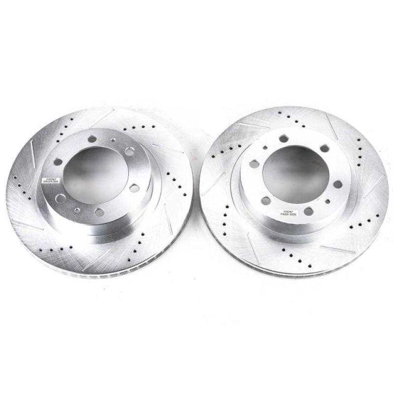 Power Stop 03-09 Toyota 4Runner Front Evolution Drilled & Slotted Rotors - Pair - Roam Overland Outfitters